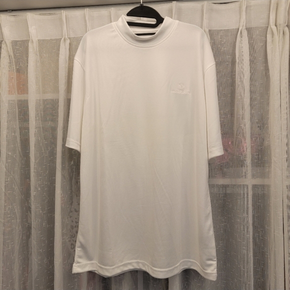 Pebble Beach Performance Short Sleeve Shirt White Size Large NWOT